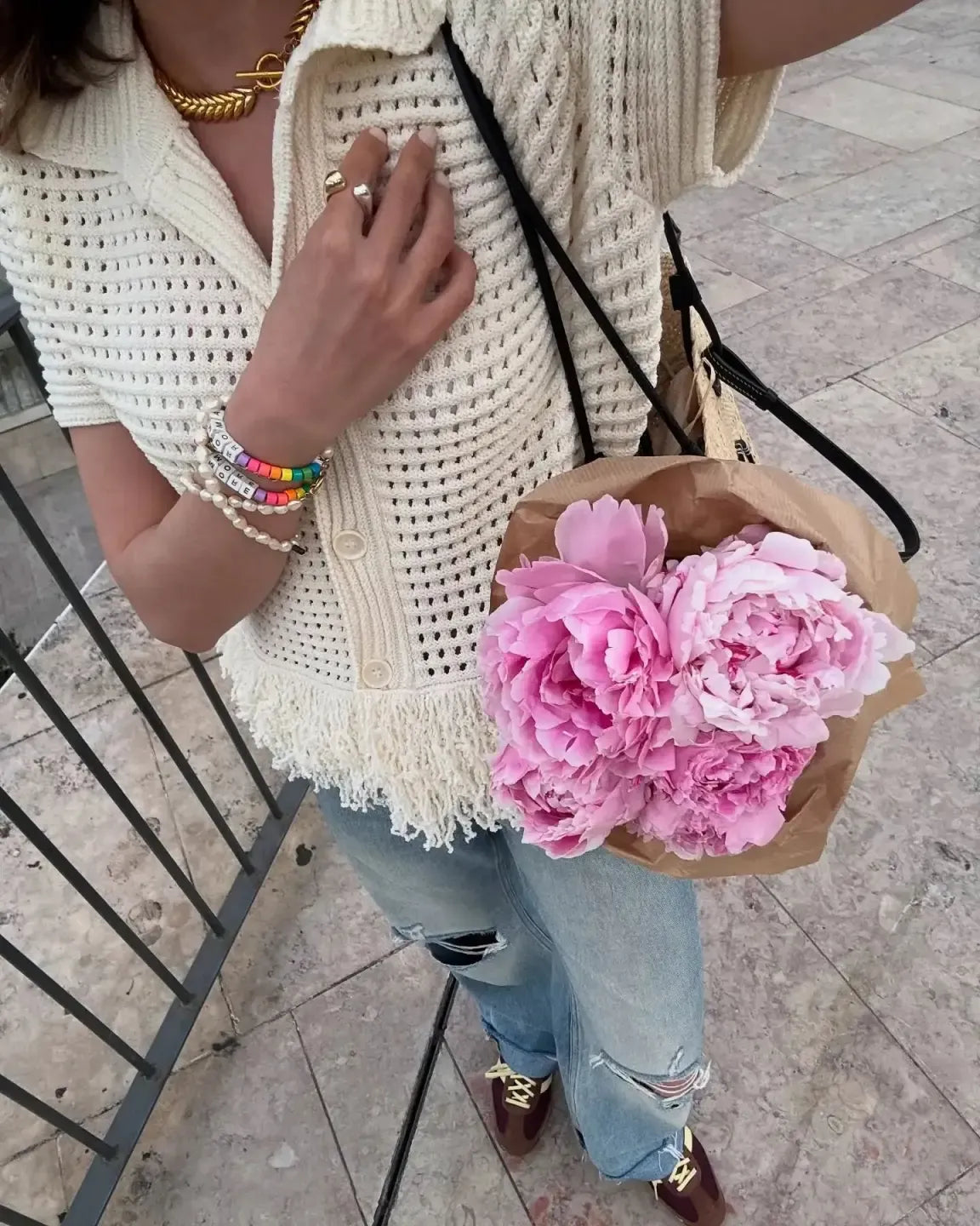 Camilia Crochet Fringe Shirt & Skirt Set