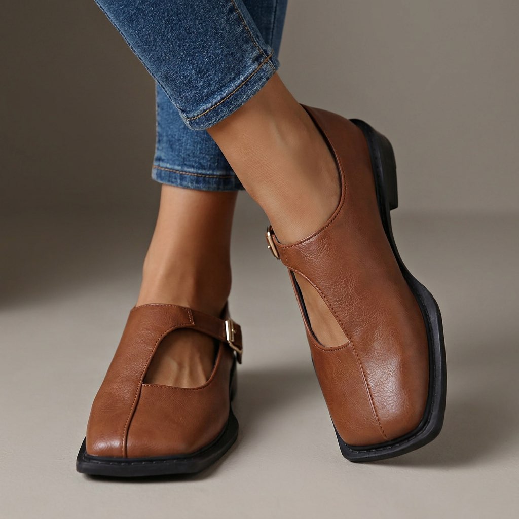 Rosie Ray Comfort Leather Flats