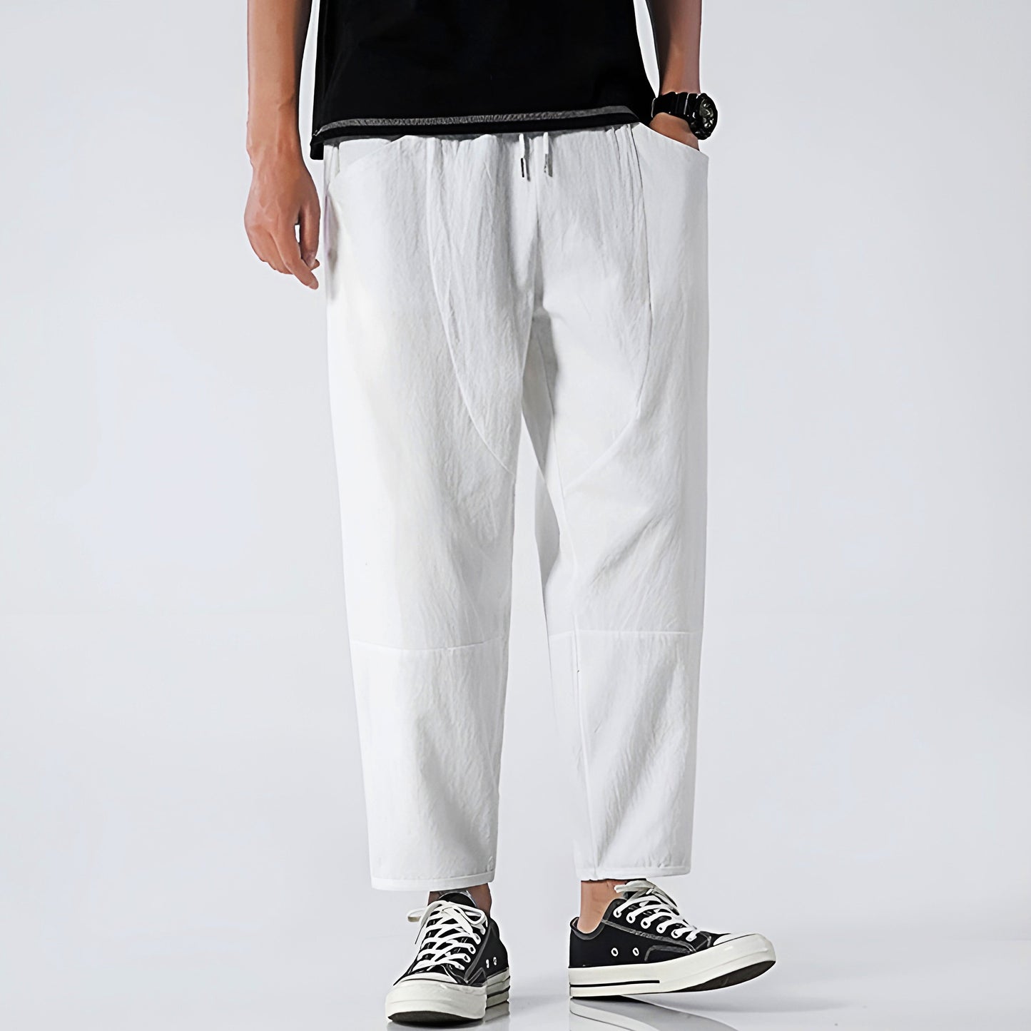Easy Day Cropped Cotton Pants